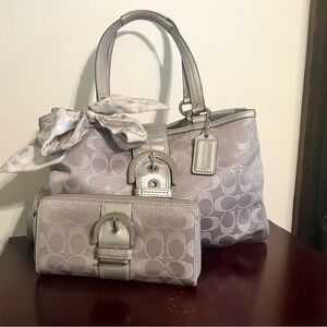 Coach bag and wallet